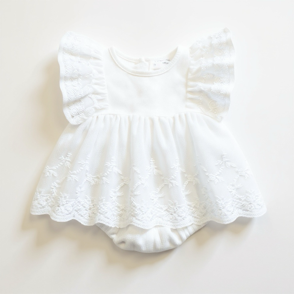body bébé cérémonie blanc