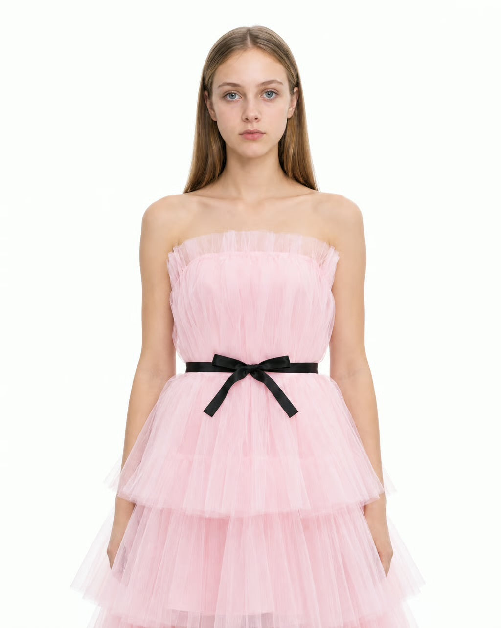 LOCATION - Robe Genna bustier en tulle rose - Cérémonie Ados