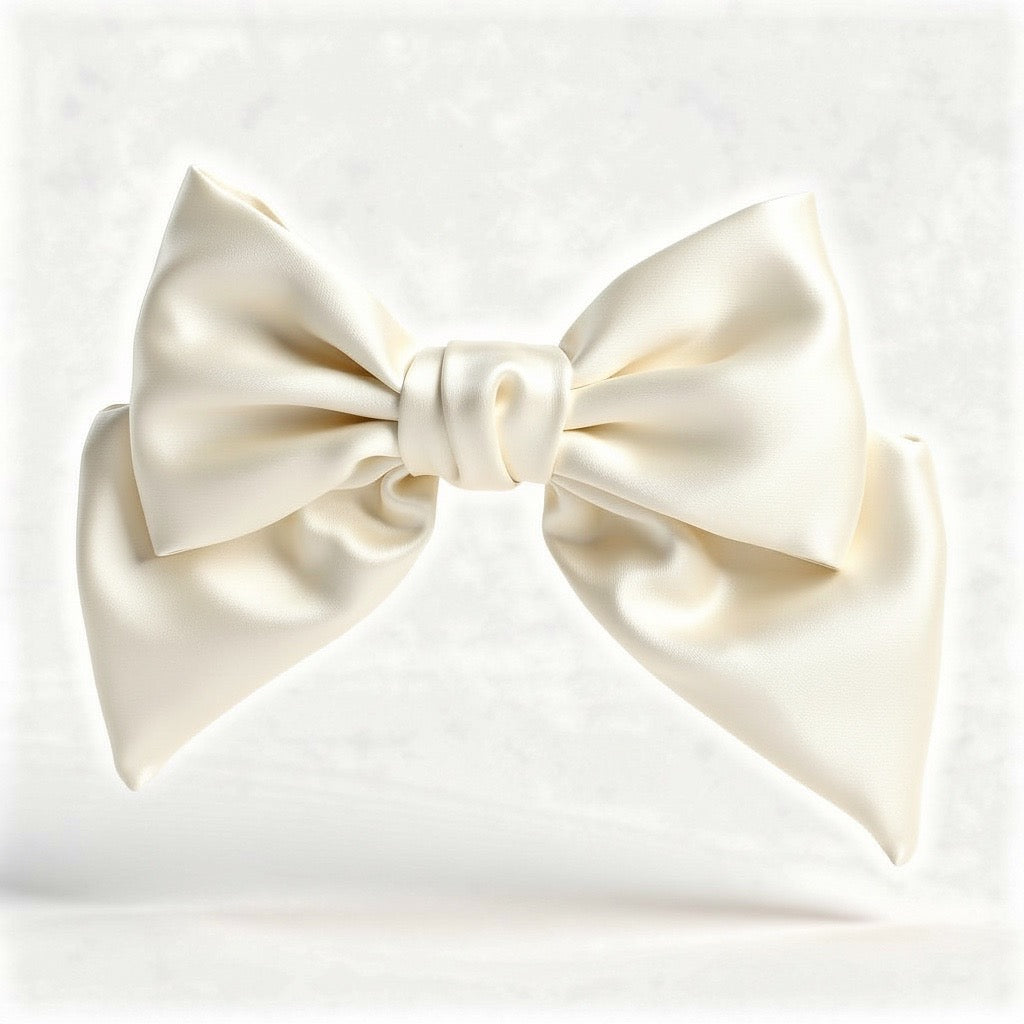 Barrette XL Nœud Satin Enfant - Accessoires Cérémonie