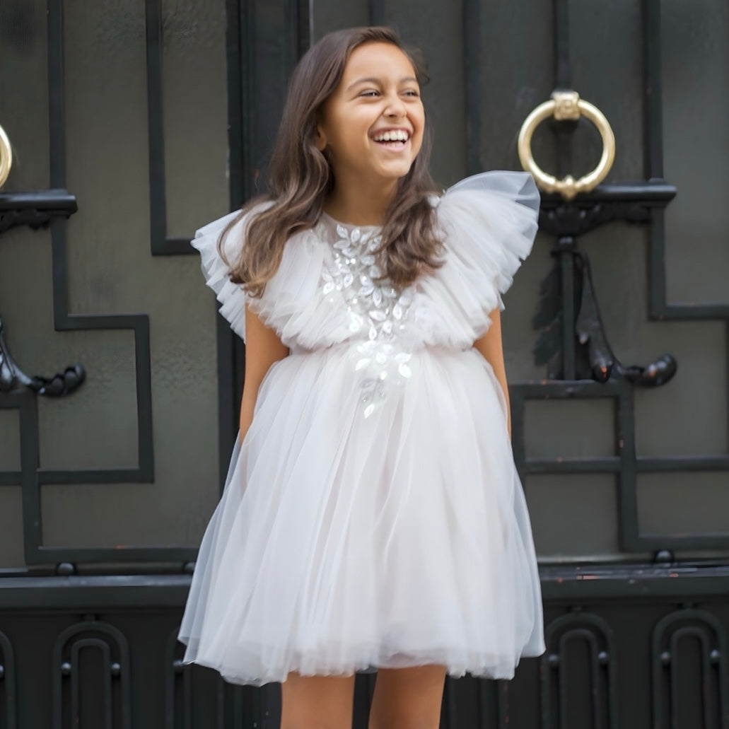 Robe Maya Tulle Light Pink - Cérémonie Enfant