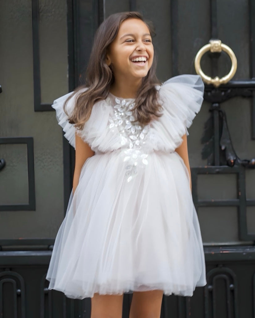 Robe Maya Tulle Light Pink - Cérémonie Enfant