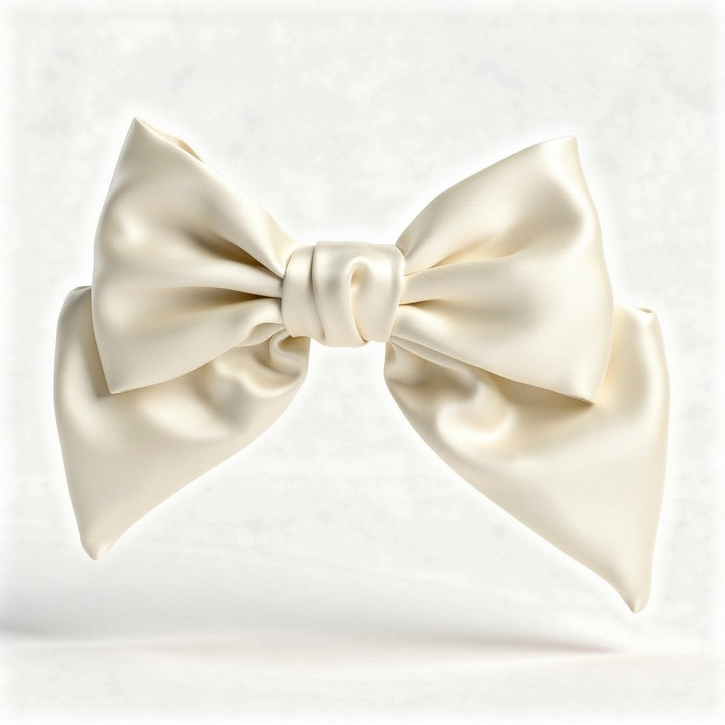 Barrette XL Nœud Satin Enfant - Accessoires Cérémonie