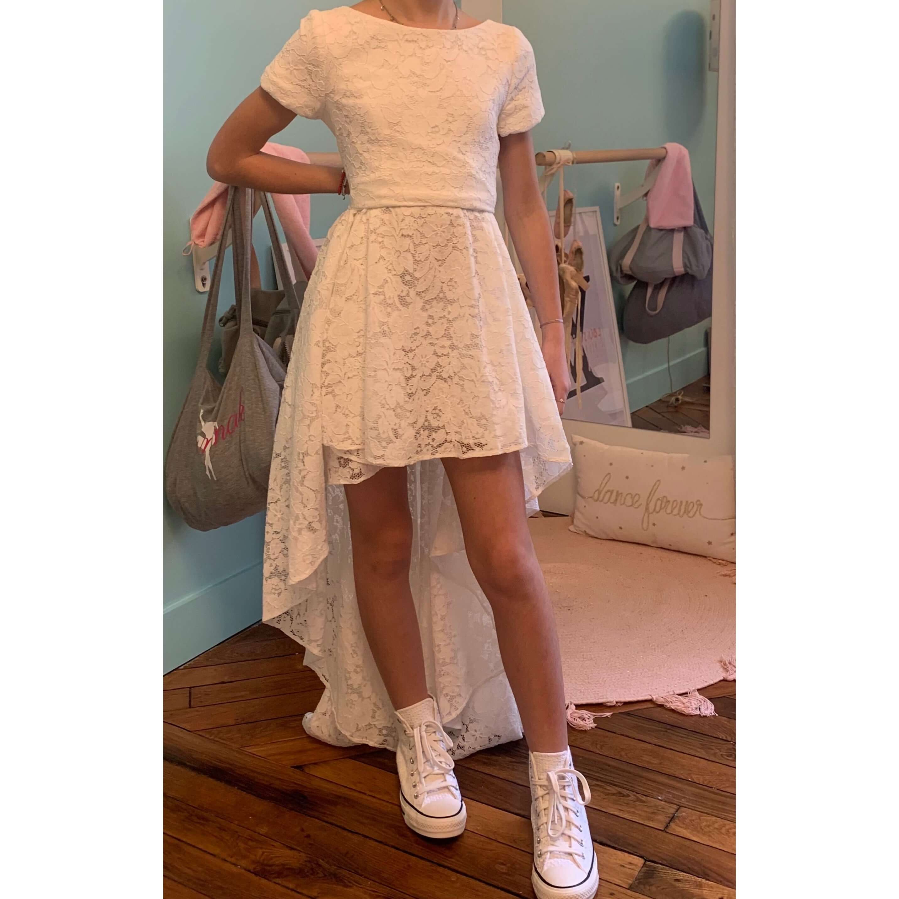 OUTLET / LACE IVORY DRESS