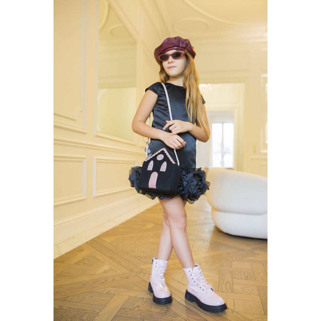 Robe Hannah Satin Noir