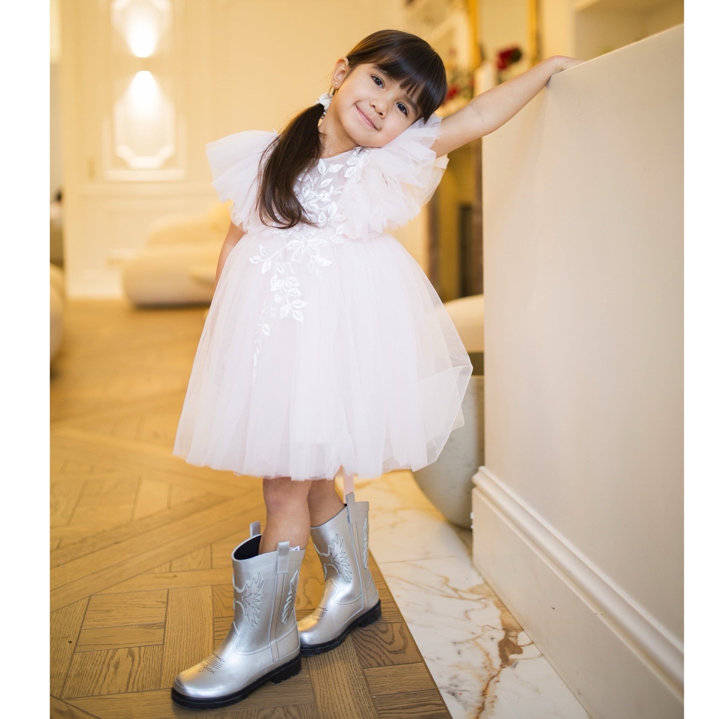 Robe Maya Tulle Light Pink - Cérémonie Enfant