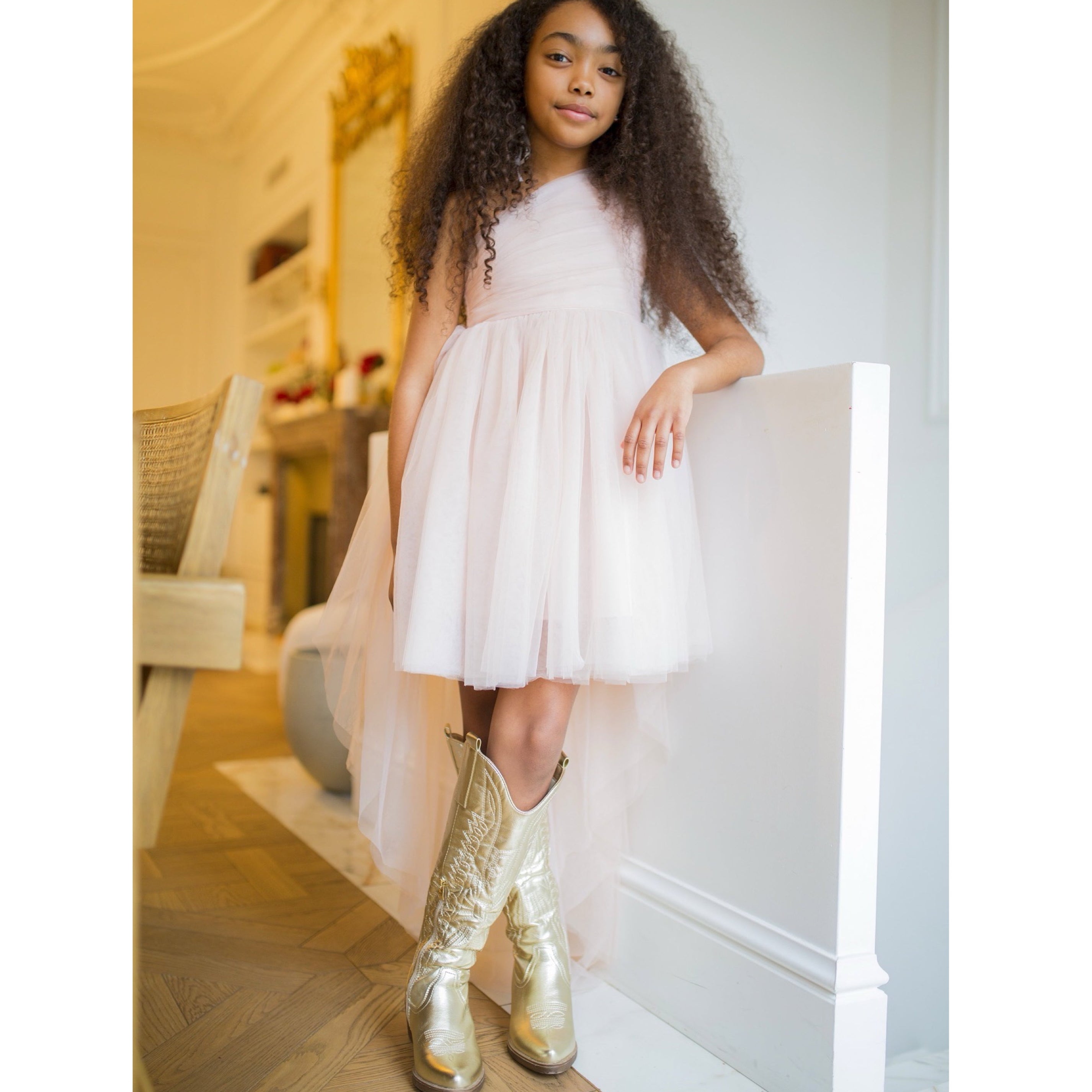 Robe Tulle Sofia Nude - Cérémonie fille