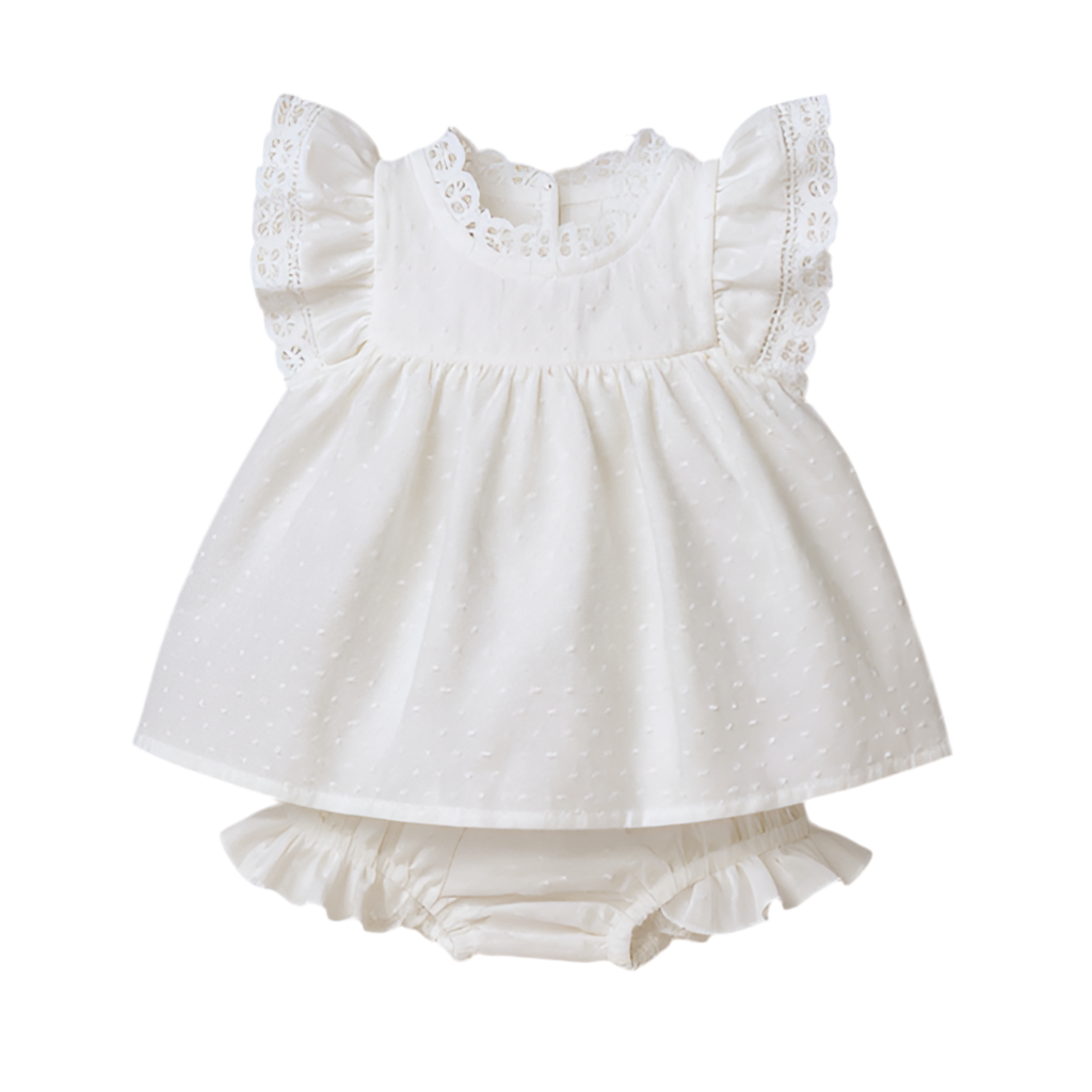ensemble bébé coton léger cérémonie