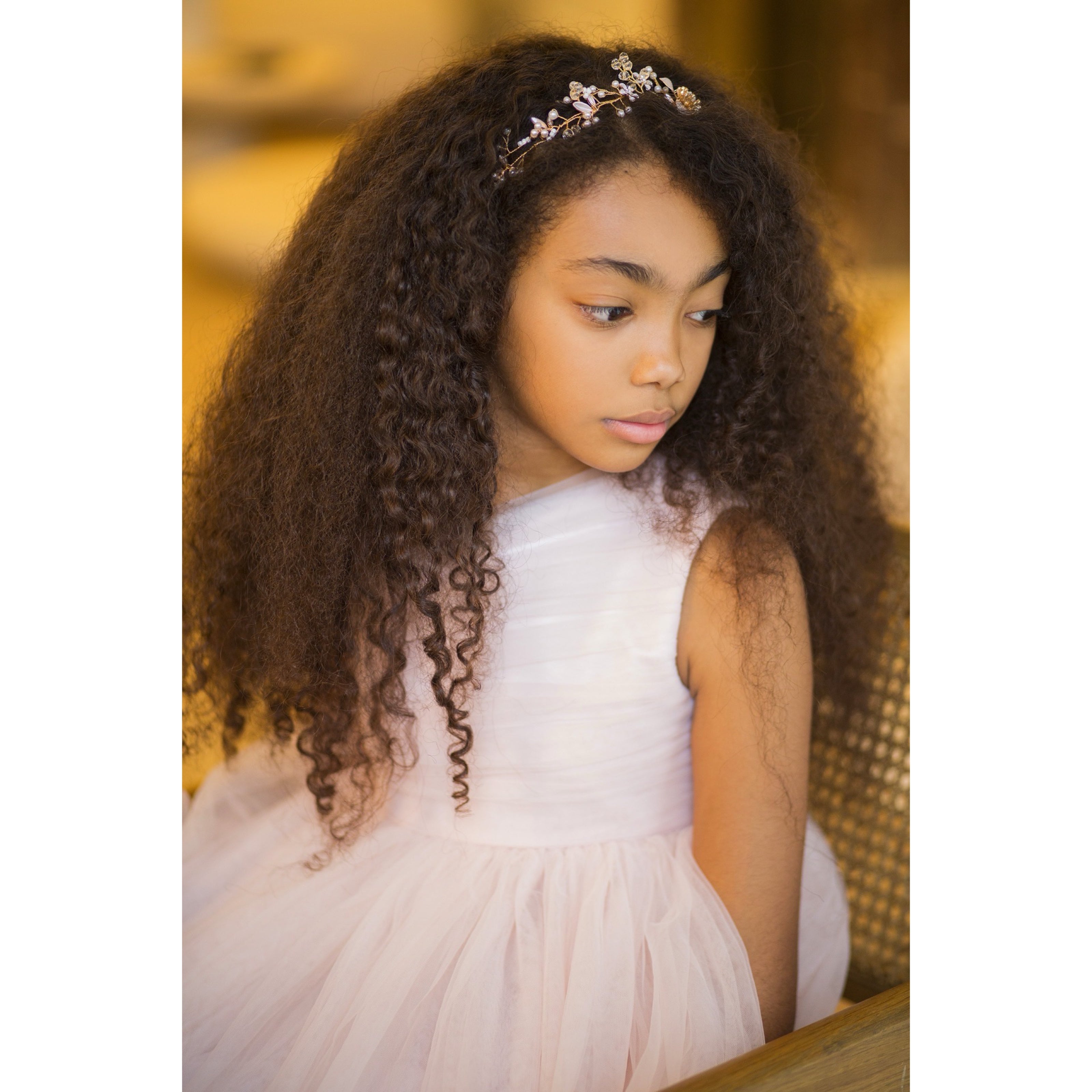 Robe Tulle Sofia Nude - Cérémonie fille