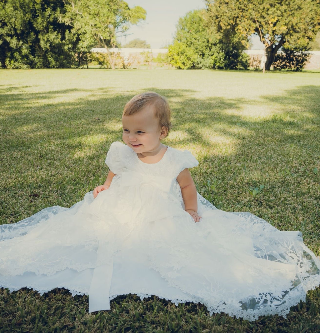 Robe Blanche de Baptême Nina