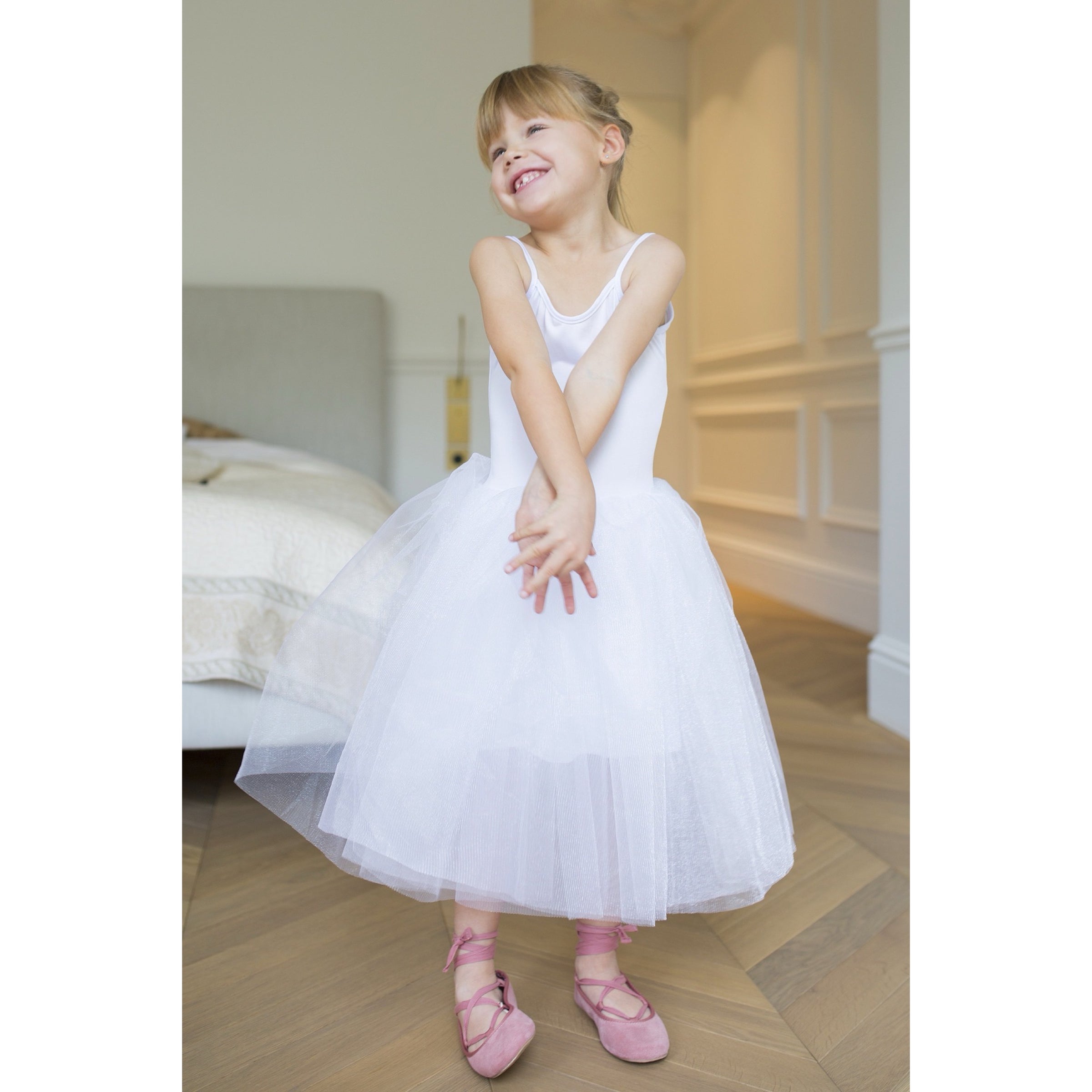 Robe Tutu Ballet White - Cérémonie Bébé
