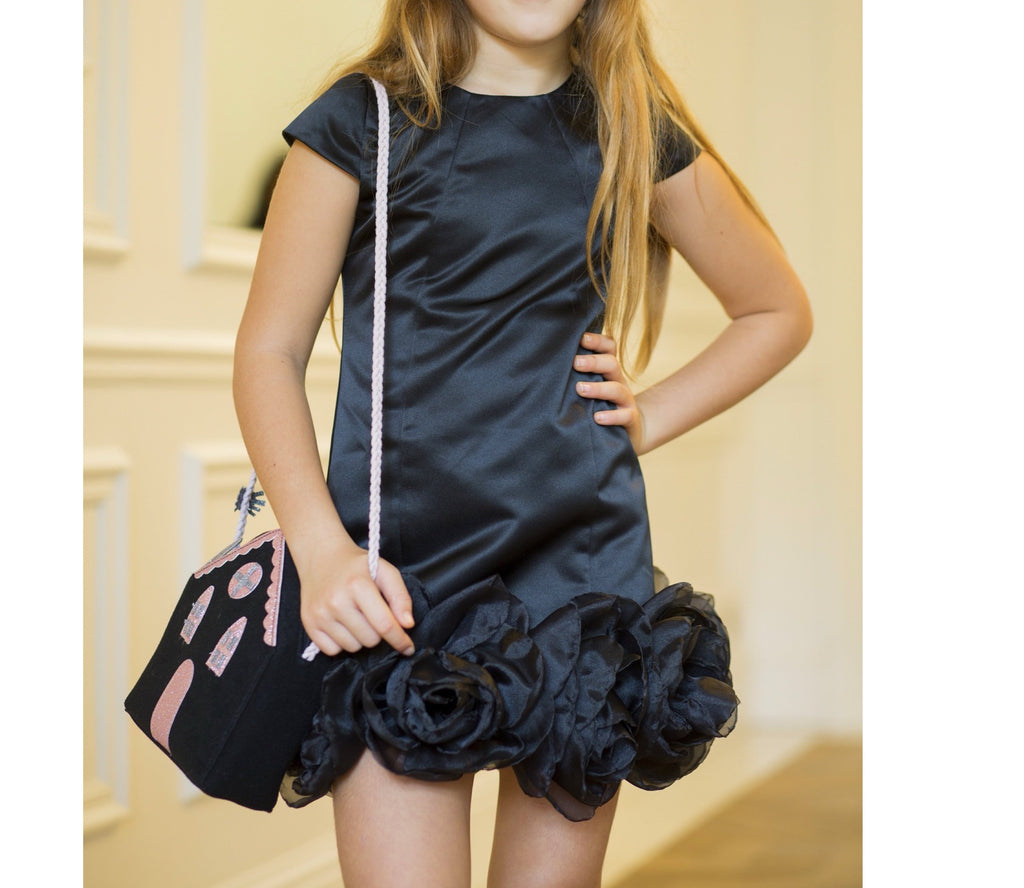 Robe Hannah Satin Noir