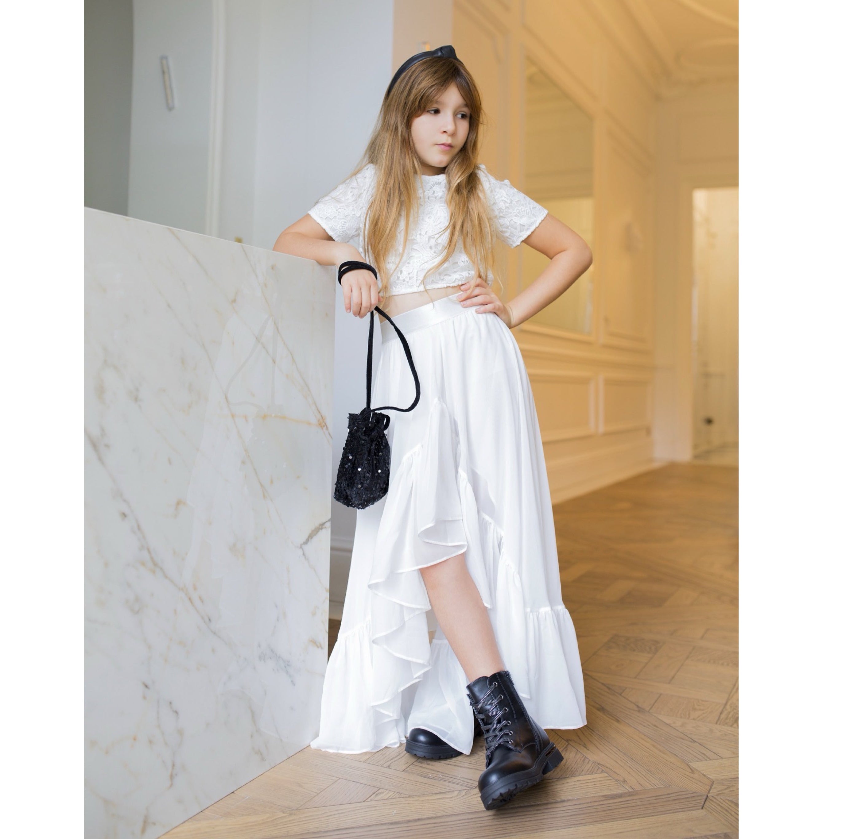 Ensemble Sara Bohème Ivoire