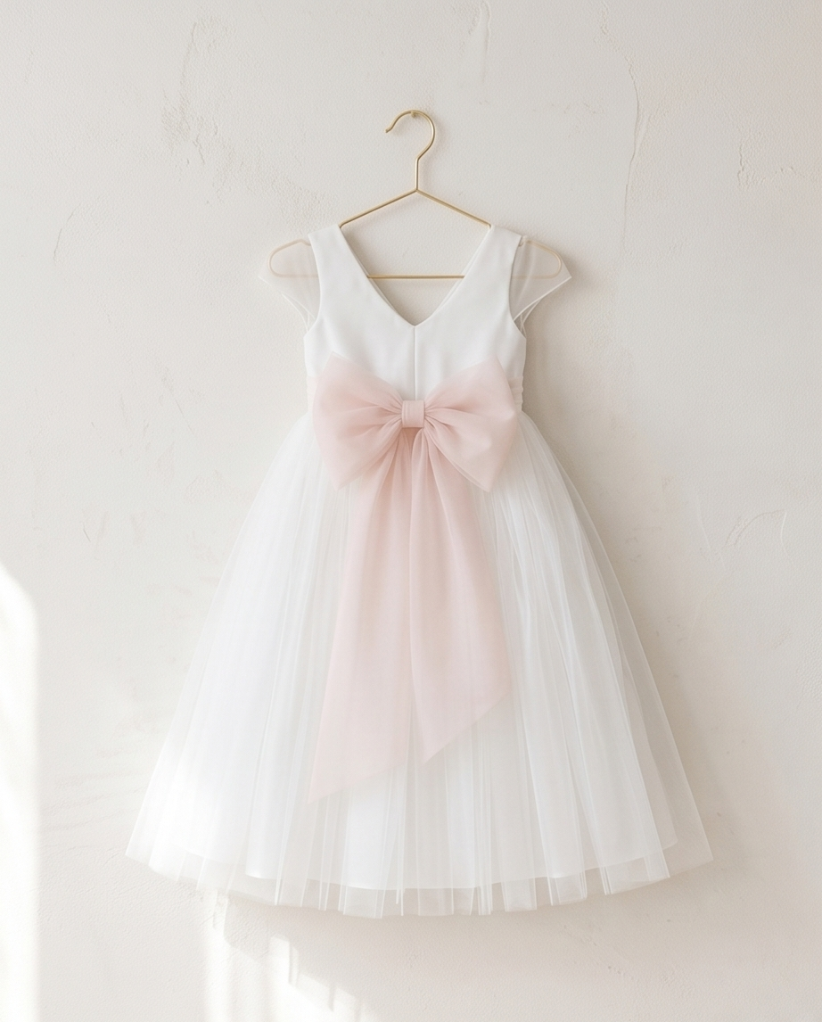 Robe longue en tulle de cortège Alicia - Cérémonie enfants