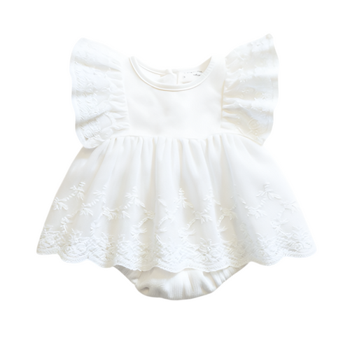 body bébé cérémonie blanc
