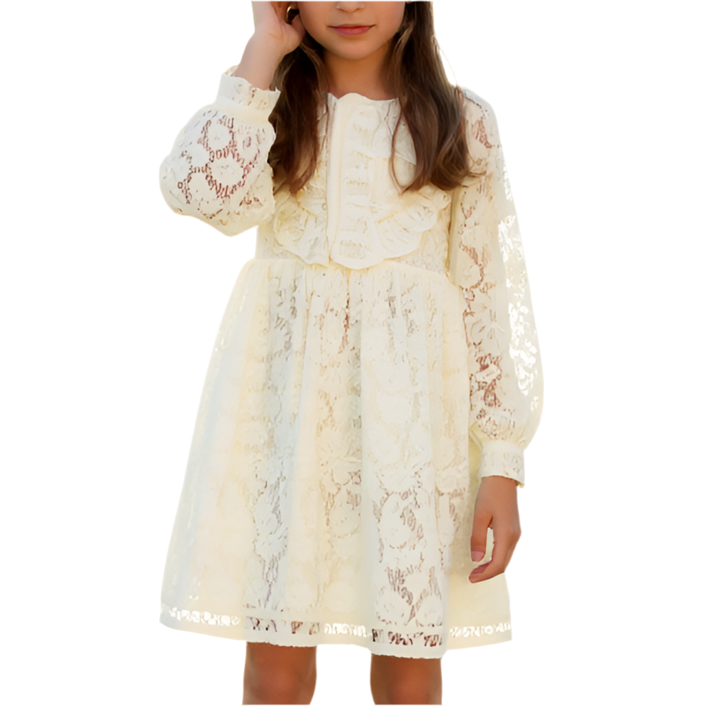 robe dentelle manches longues