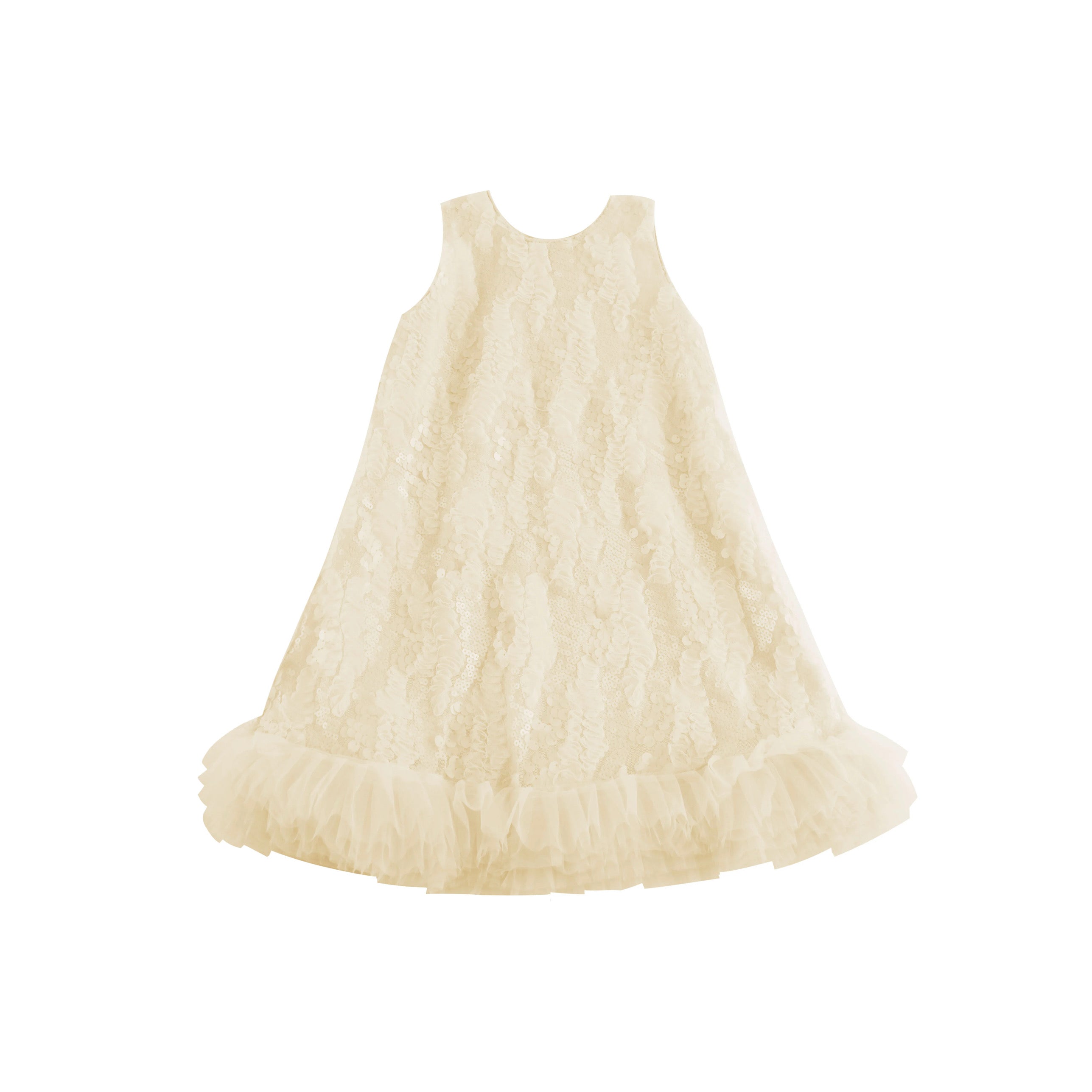 Robe sequin écru de cérémonie 