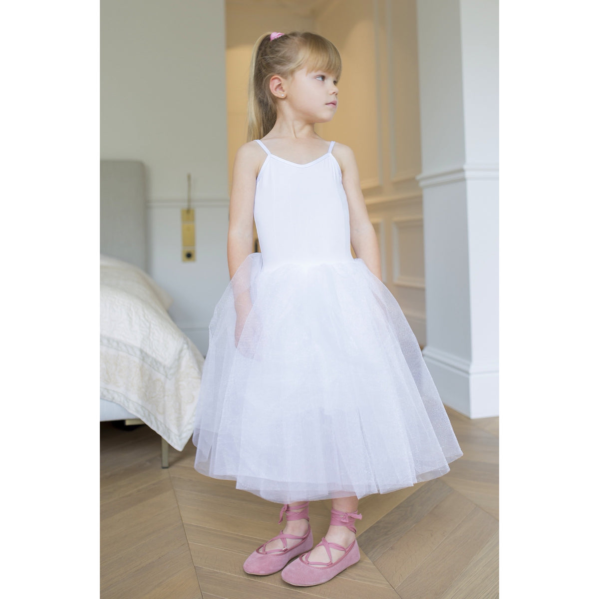 Robe Tutu Ballet White - Cérémonie Bébé