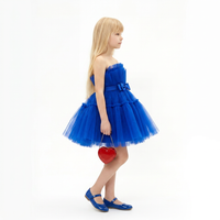 Valentina (sur commande) - Robe Bustier King Blue - Cérémonie Enfant