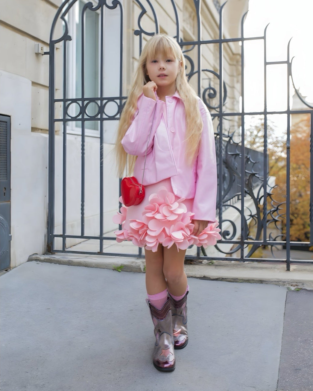 Robe Eden Néoprène Pink - Cérémonie Bébé et Enfant