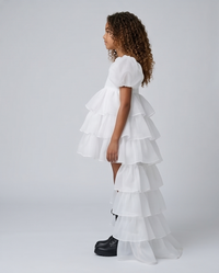Robe Adriana Organza White - Cérémonie Enfant
