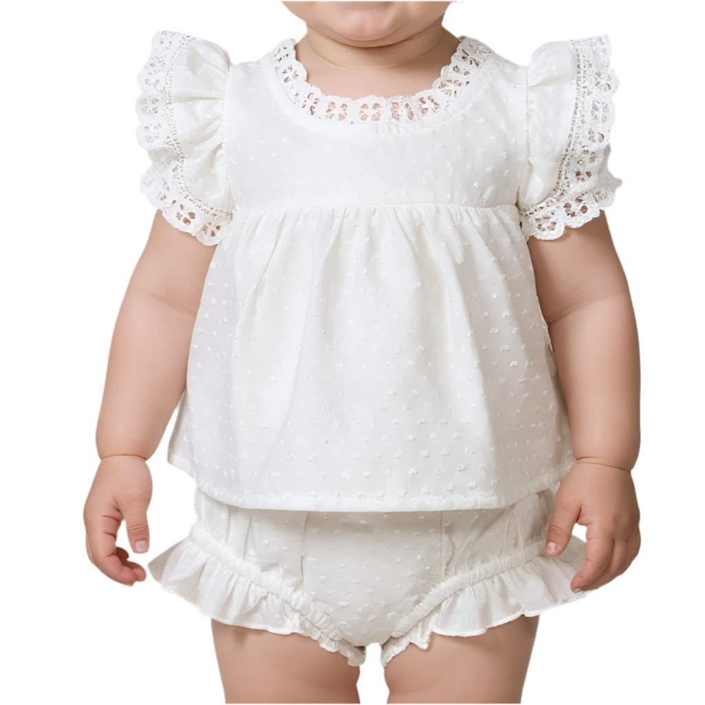 ensemble bébé coton léger cérémonie