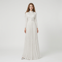 NEW - Robe Shirel Blanc Irisé Argent - Cérémonie Ados (livraison septembre 26)