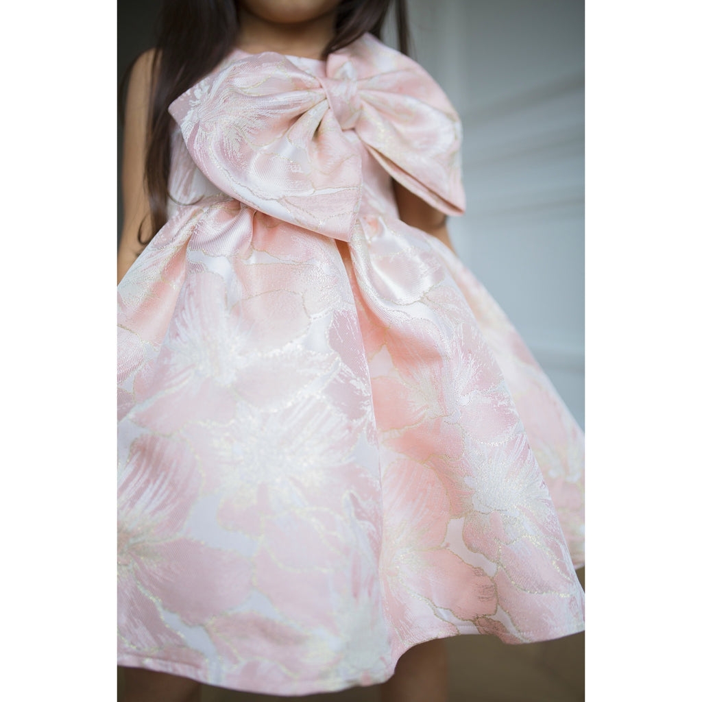 Robe Brocart light pink - Cérémonie fille