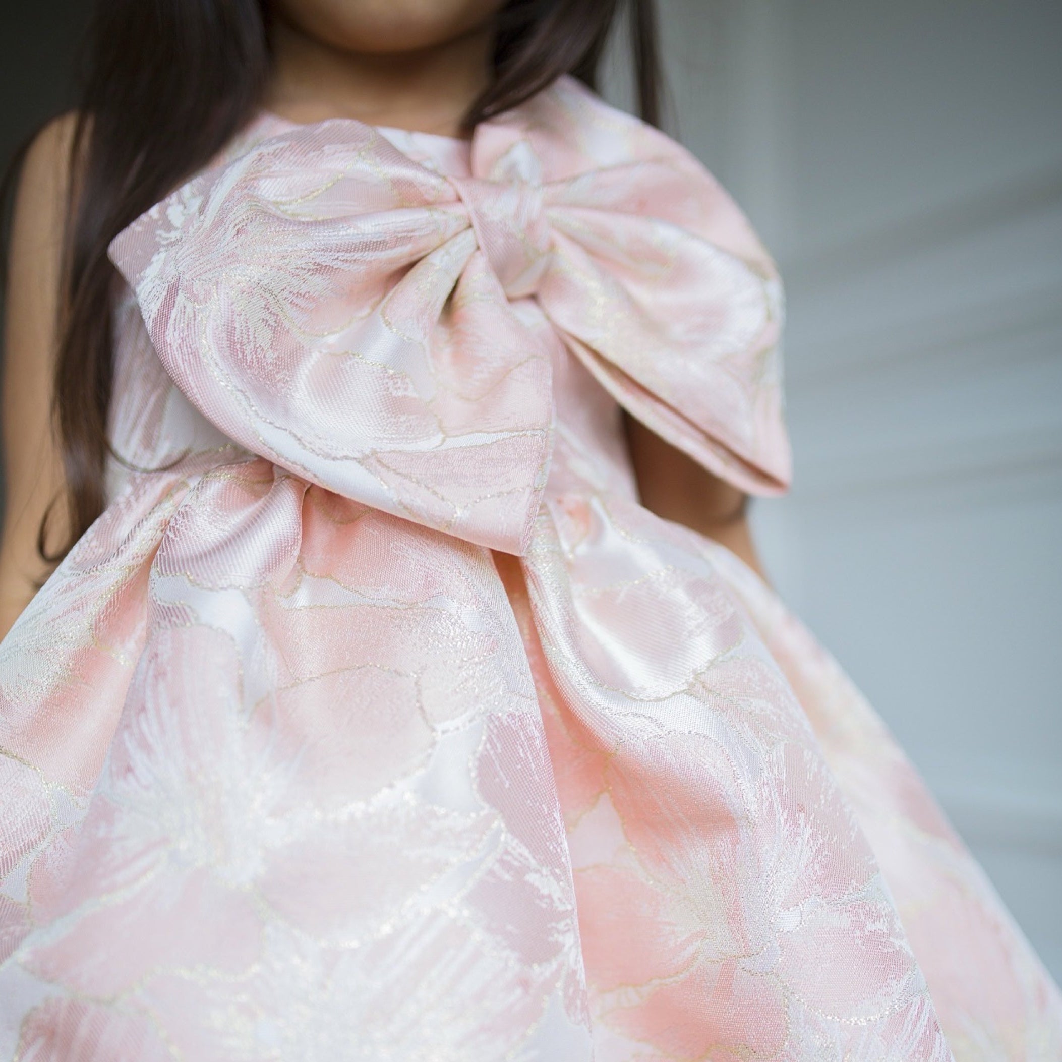 Robe Brocart light pink - Cérémonie Bébé