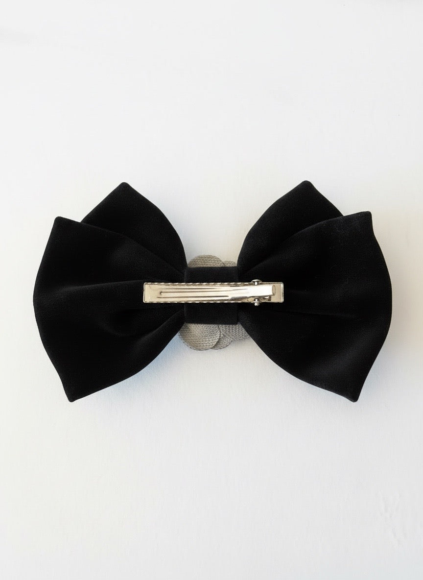 Barrette XL Cheveux Noire style Chanel - Accessoire Enfant