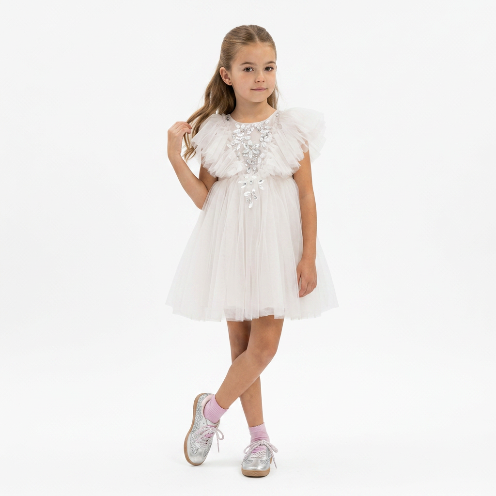 Robe Maya Tulle Light Pink - Cérémonie Enfant