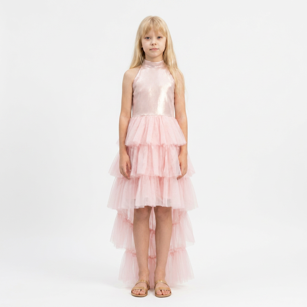Robe Tulle Léa Rose - Cérémonie Enfant