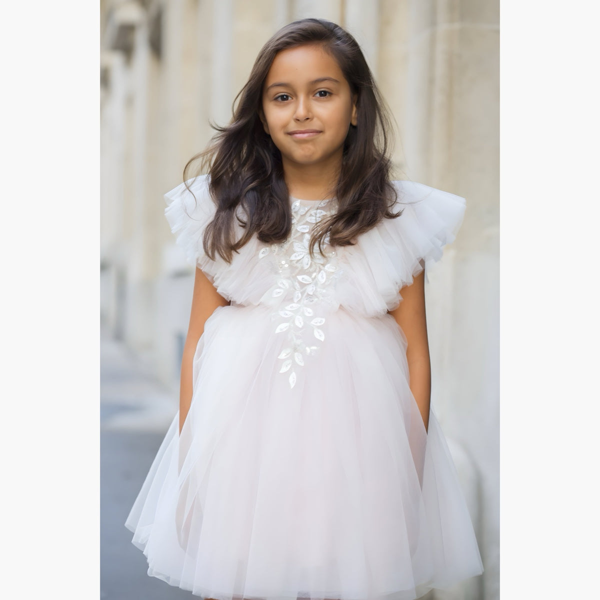 Robe Maya Tulle Light Pink - Cérémonie Enfant
