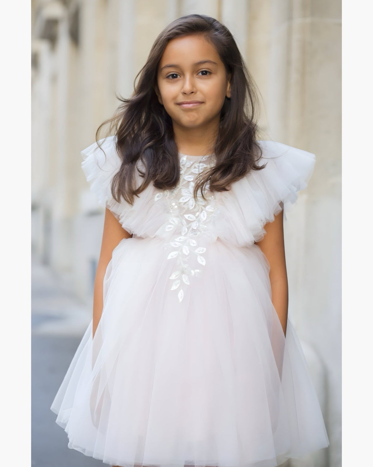 Robe Maya Tulle Light Pink - Cérémonie Enfant