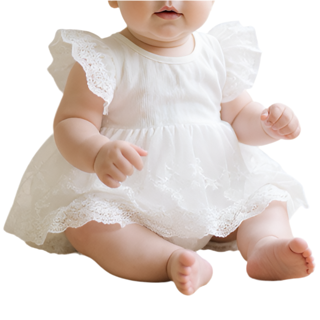 body bébé cérémonie blanc