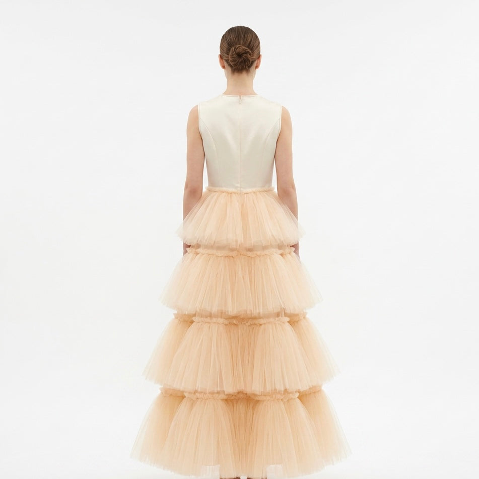 Robe de Soirée Débardeur Claudia Ado Nude (Sur Commande 3-4 Semaines)