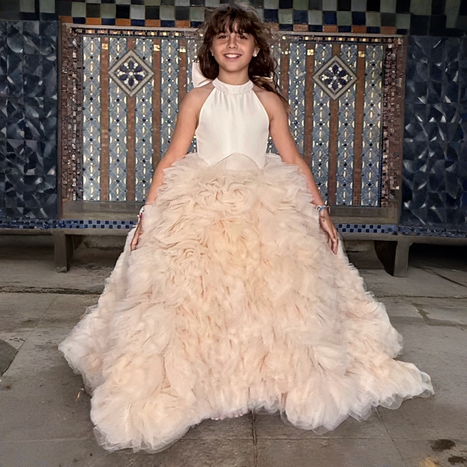 Robe Clara Cérémonie Fille 4-10 ans – Sur Commande
