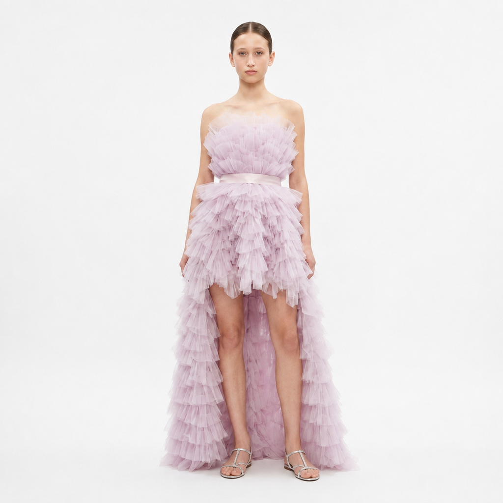 Romy – Robe de Soirée Pétale Rose pour Ado | PETITE DIANE (Sur Commande => délai 3/4 semaines)