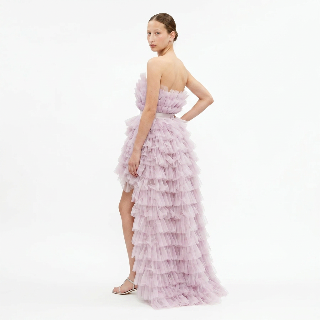 Romy – Robe de Soirée Pétale Rose pour Ado | PETITE DIANE (Sur Commande => délai 3/4 semaines)