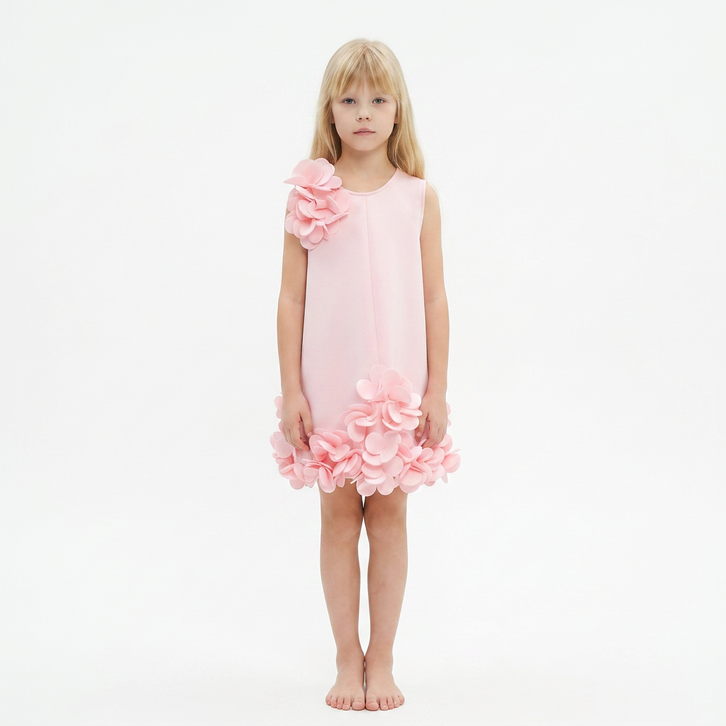 Robe Eden Néoprène Pink - Cérémonie Enfant
