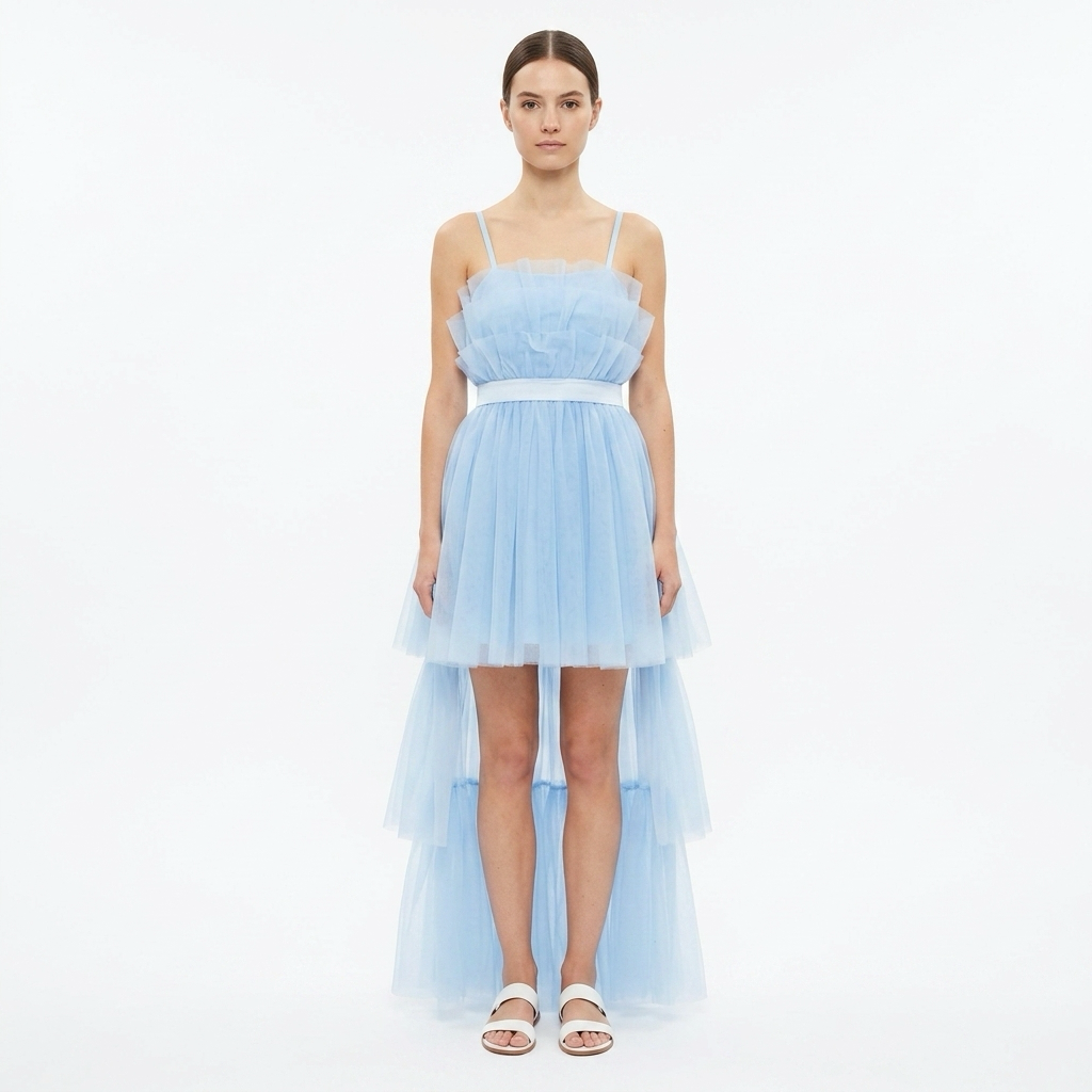 Robe Tulle Alba Blue - Cérémonie Ados