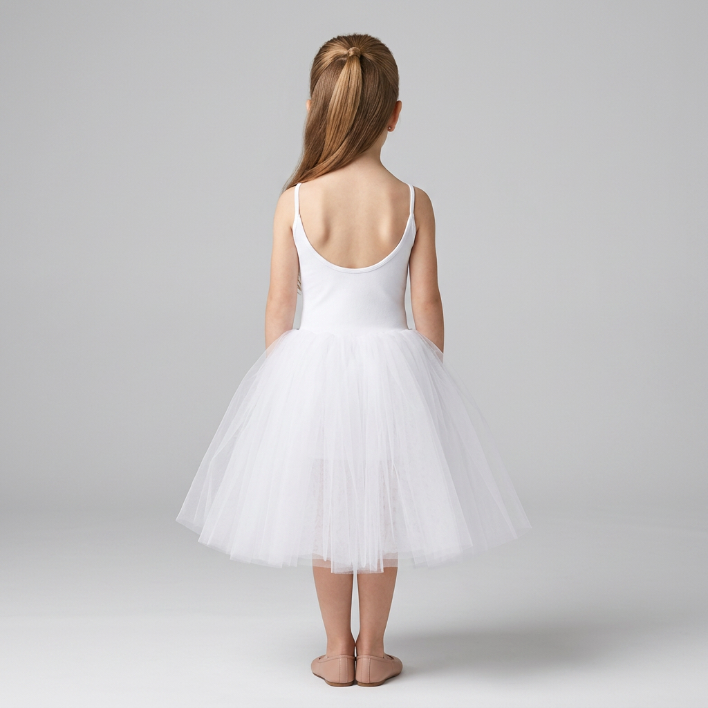 Robe Tutu Ballet White - Cérémonie Bébé