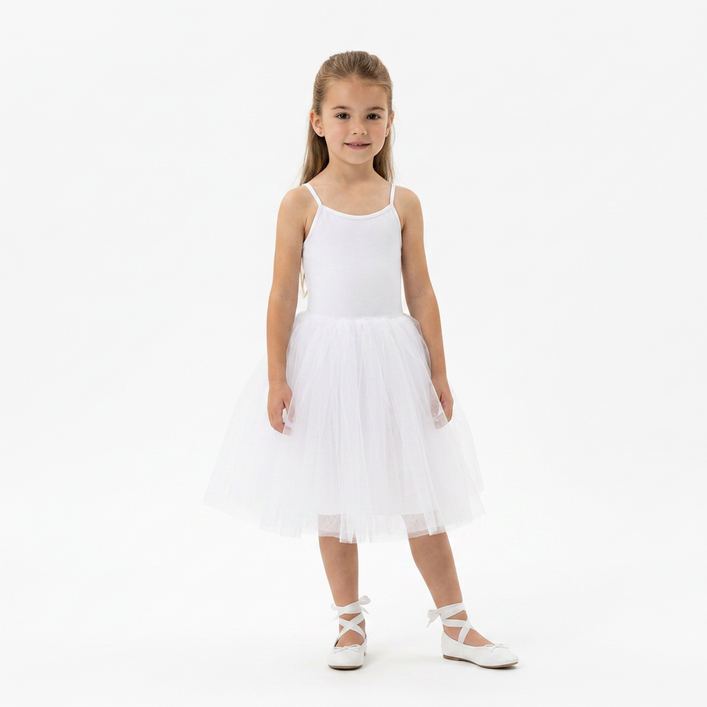 Robe Tutu Ballet White - Cérémonie Bébé