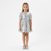 Robe Jenny Sequins Argent - Cérémonie Bébé