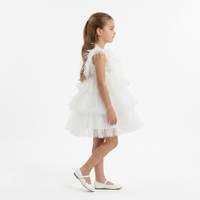 Robe Tulle et Plume Ivoire - Cérémonie Bébé