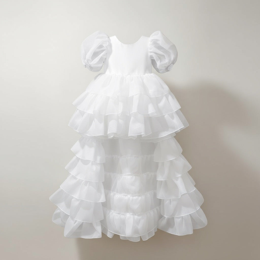 Robe Adriana Organza White - Cérémonie Enfant