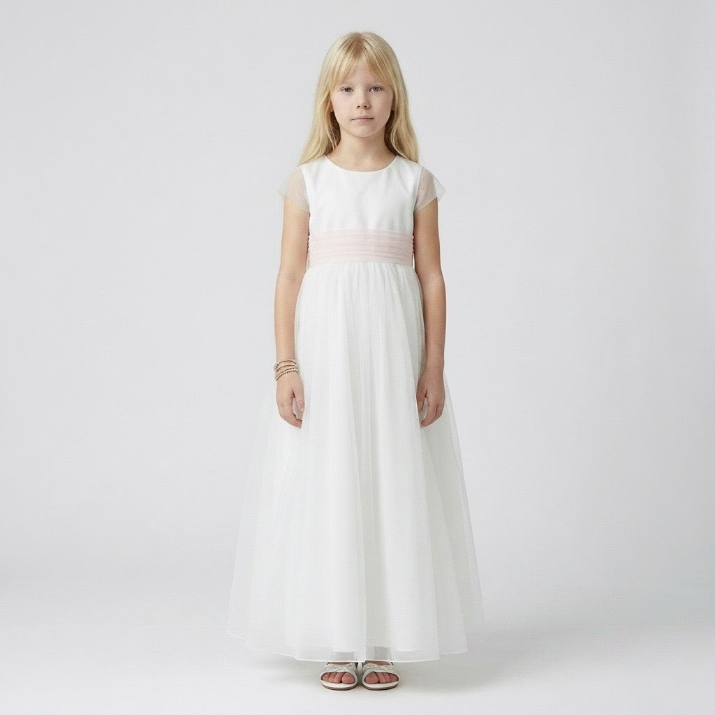 Robe longue en tulle de cortège Alicia - Cérémonie Enfant