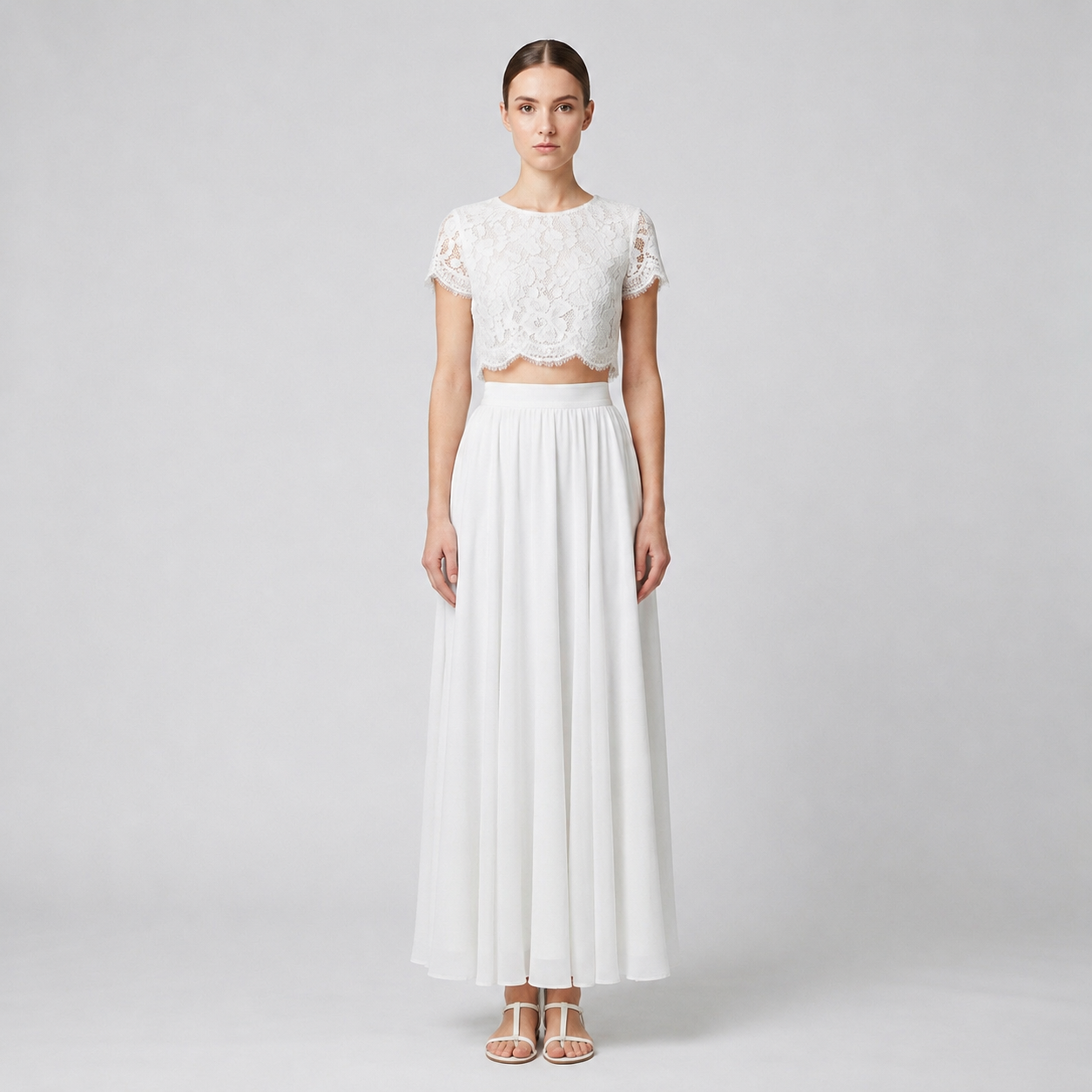Ensemble bohème Sarah — Robe de cérémonie 2 pièces fille | Baptême, Mariage, Communion