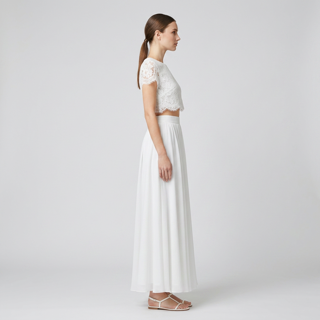 Ensemble bohème Sarah — Robe de cérémonie 2 pièces fille | Baptême, Mariage, Communion
