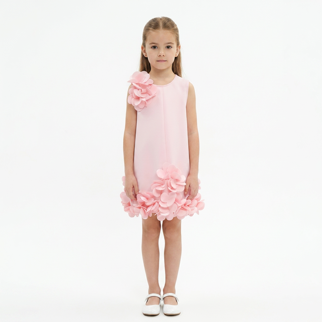 Robe Eden Néoprène Pink - Cérémonie Bébé