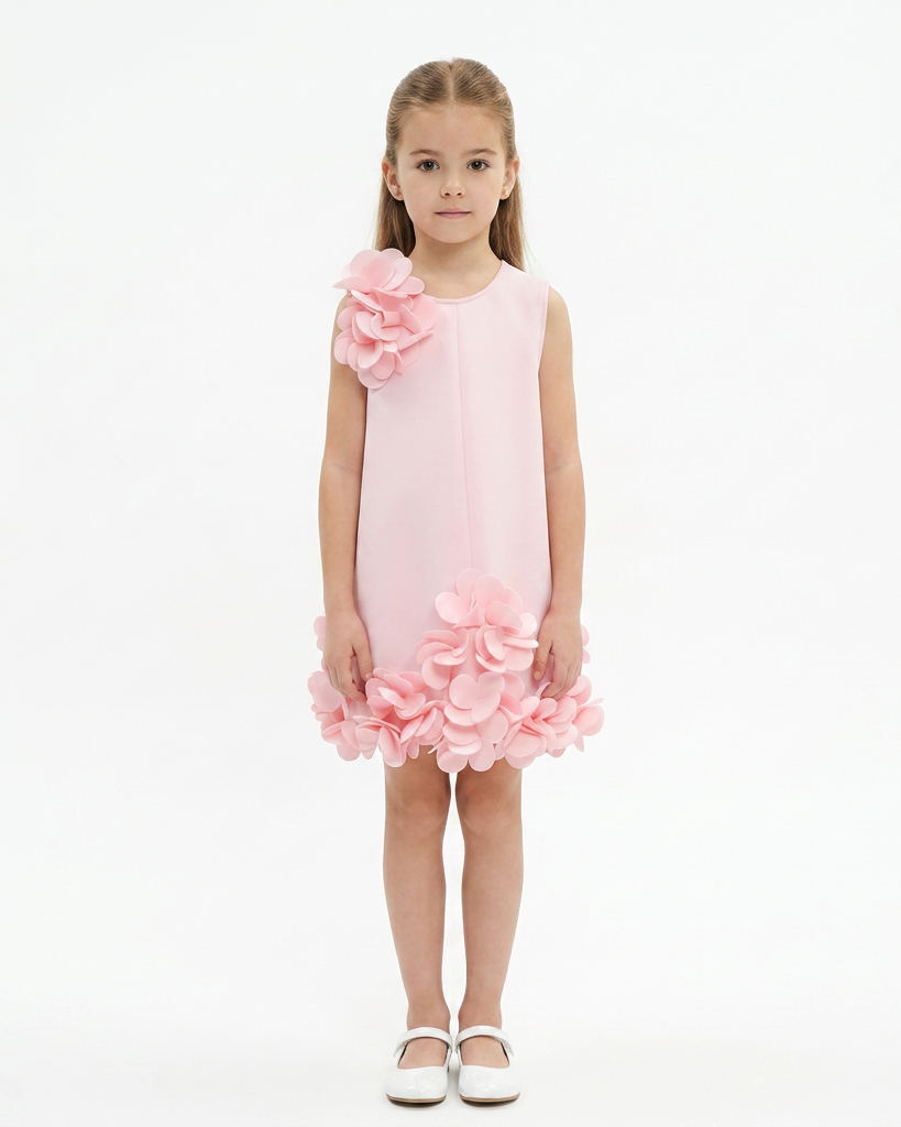 Robe Eden Néoprène Pink - Cérémonie Bébé